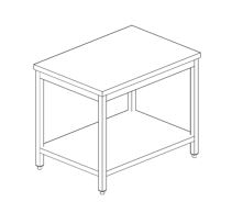 Стол ценктральный с полкой